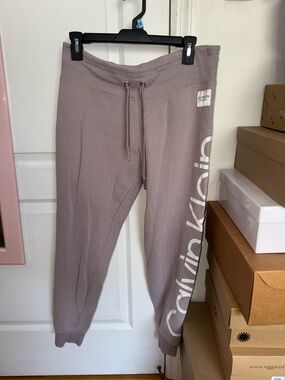 Calvin Klein Dusty Mauve Logo Joggers